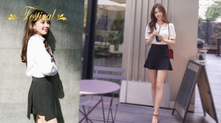 Chết mê với những kiểu mix váy ngắn xinh xắn