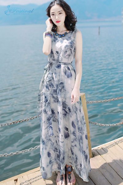 Tuyển chọn 13 mẫu váy đầm voan họa tiết đẹp cho cô gái  Thời trang  Việt  Giải Trí