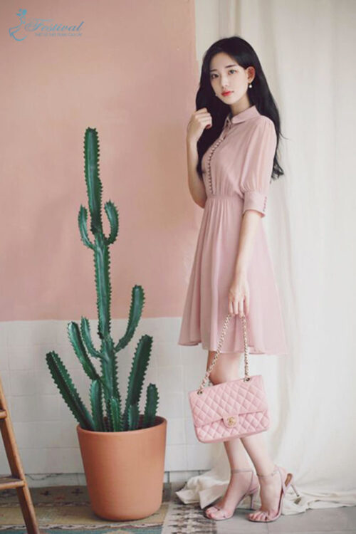 Những kiểu váy hồng nữ tính, ngọt ngào cho phái đẹp - Ảnh 6