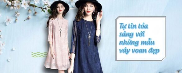 Các mẫu đầm voan dễ thương của thời trang GUCO