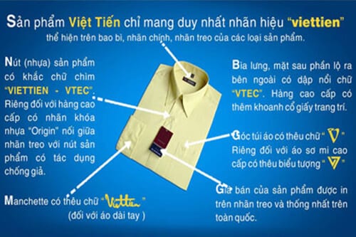 Phân biệt áo Việt Tiến thật giả tránh mua nhầm hàng “dỏm” - Ảnh 2
