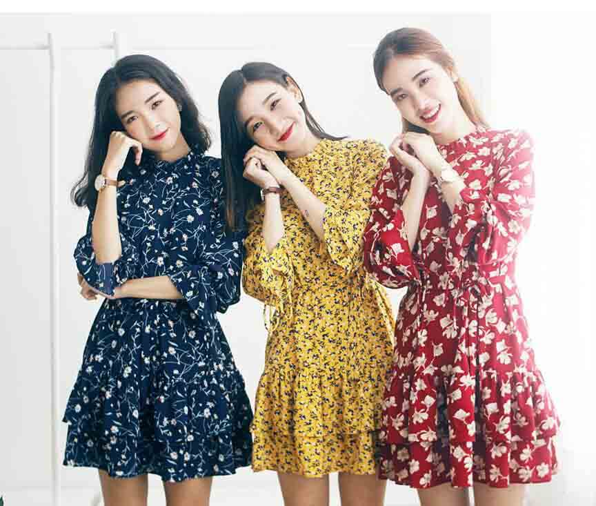 Váy hoa đón tết - Mốt thời trang diện Tết 2019 cho giới trẻ [Nam và Nữ]