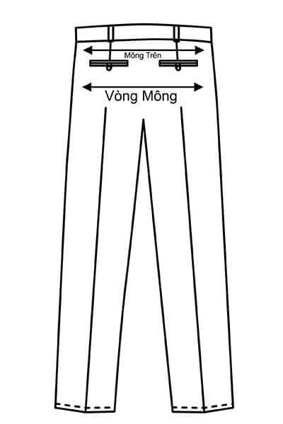 Vòng mông - Hướng dẫn lấy số đo quần