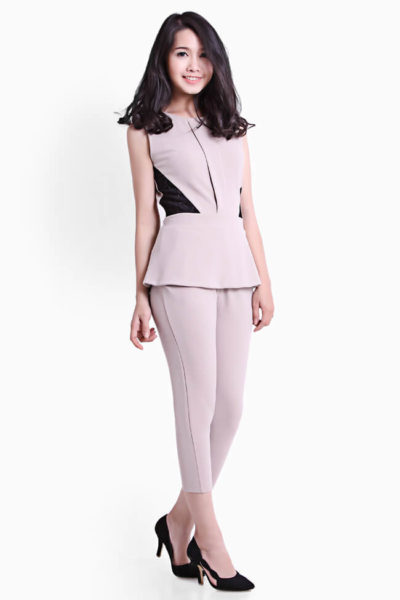 Áo peplum + Quần thun phông cho những người lùn mập - Hình ảnh 2