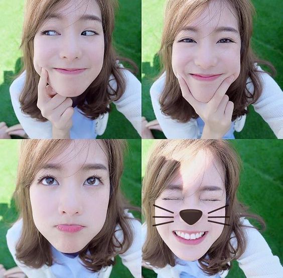 Đưa camera từ trên... hướng xuống dưới khi chụp hình selfie