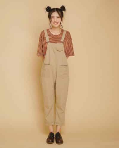 Siêu cute cùng thun và váy yếm mix cùng tông khác sắc độ nè mấy nàng