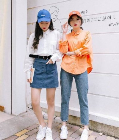 Sơ mi và jeans chưa bao giờ hết sành điệu