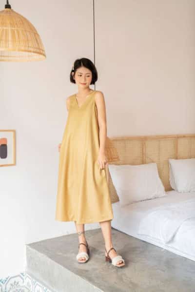 Váy suông nhìn cũng dễ thương lắm chứ bộ