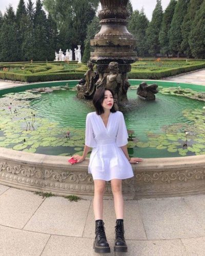 Mix váy trắng xinh ơi là xinh luôn nà