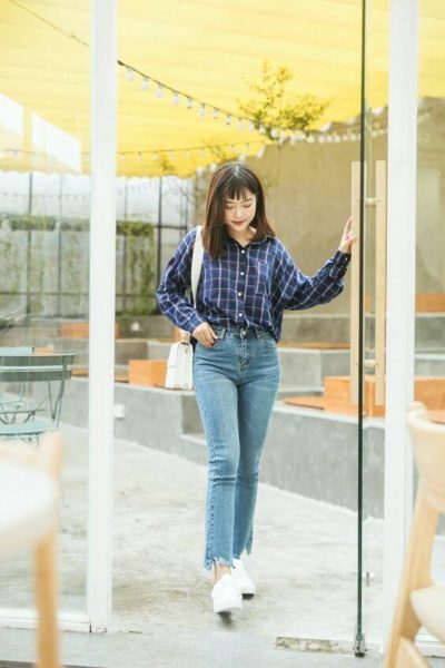 Style công sở nhẹ nhàng mà xinh đốn tim