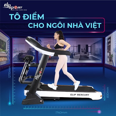 Máy chạy bộ đa năng Elip Mercury